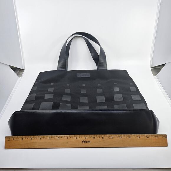 Givenchy Parfums Logo Tote Bag Fabric Black Lined Nylon PVC Shopper Weekend - Picture 12 of 16